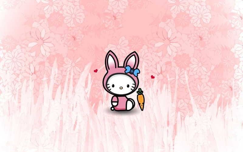 Easter, Hello Kitty, Holiday, 1080P
