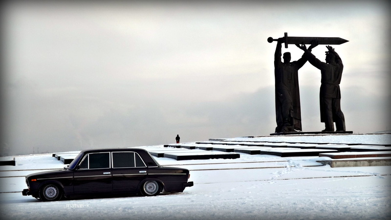 Auto, snow, VAZ, machine, monument, BPAN, Without Landing Auto No, Lada, 1080P, 2103