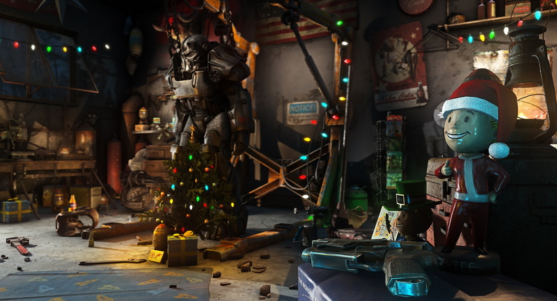 Holiday, Bethesda, 1080P, Bethesda Game Studios, Vault-Boy, Boltyboy, Garage, Digital Frontiers, Toys, by Digital Frontiers, Fallout, Brotherhood of Steel