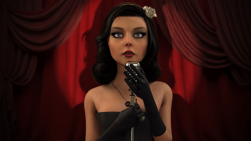 women, young adult, adult, red, stage, stage - performance space, people, indoors, bioshock, beautiful woman, jewelry, arts culture and entertainment, luxury