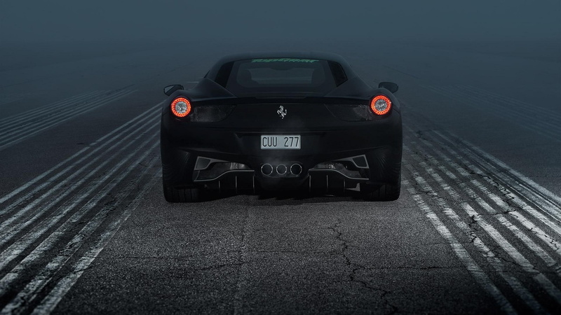 ferrari 458, lights, night, rear, 1080P, italia, view, rear view, ferrari