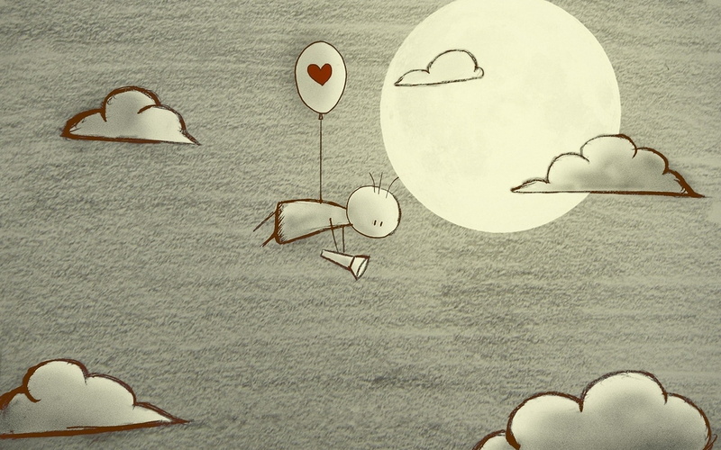 Love, land, shape, emotion, drawings, heart shape, flying, art and craft, directly above, still life, holding, flashlight, group of objects, representation