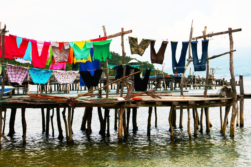 cloth, service, wash, cultures, house cleaning, domestic, outdoors, in a row, washing, nautical vessel, cleaning, cleanliness, dry-cleaning, sky, nature