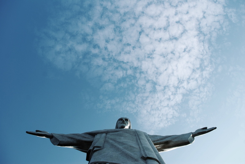 place, redeemer, nature, cristo, monument, men, janeiro, christ, america, famous, landscape, spirituality, rio, aerial, adult, blue, outdoors, brazilian