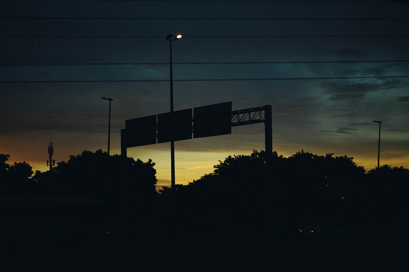 nature, sunset, tree, sings, sky, highway, street light, rio, outdoors, road trip, plant, night, brazil, sunrise, brasil, no people, trip, cloud - sky