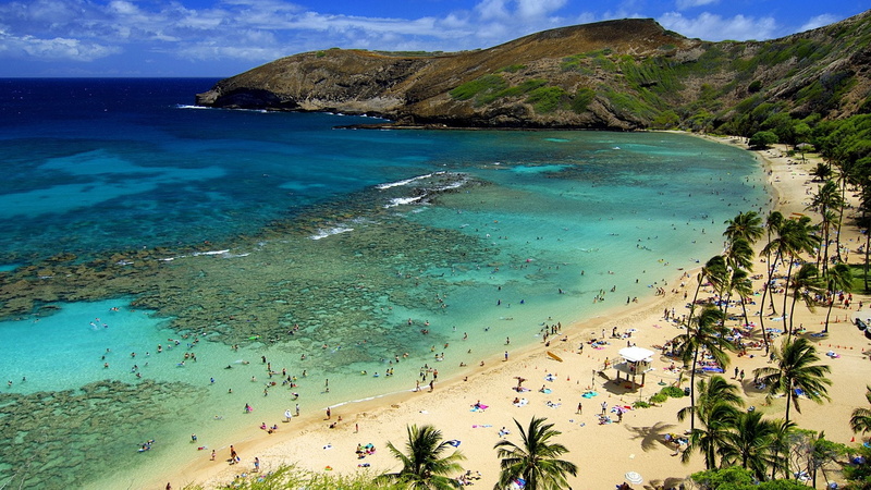 1080P, summer, beach, ocean, mountain, hd, hawaii, islands, desktop, nature, sandy