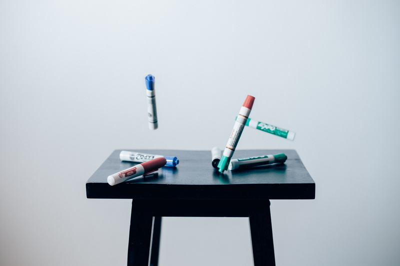 5K, dry-erase, pill, copy space, medicine, color, indoors, time, syringe, falling, brown, studio shot, blue, group of objects, still life, timelaps, absence