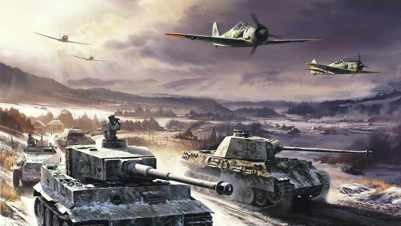 mode of transportation, anger, air, motion, military, flying, Tiger I, Pzkpfw V Panther, aircraft, plane, nature, armed forces, on the move, 1080P, Focke-Wulf