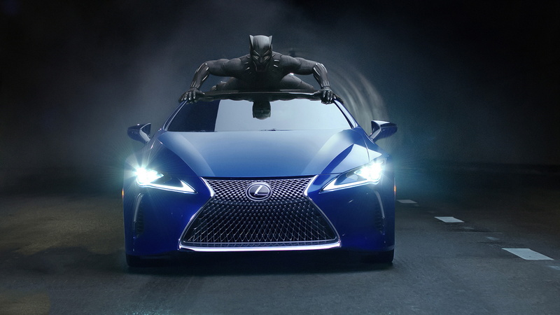Lexus LC 500, Black Panther, 2K