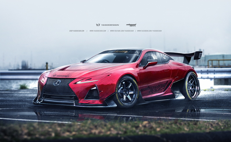 Fan art, Lexus LC 500, 5K, 5K