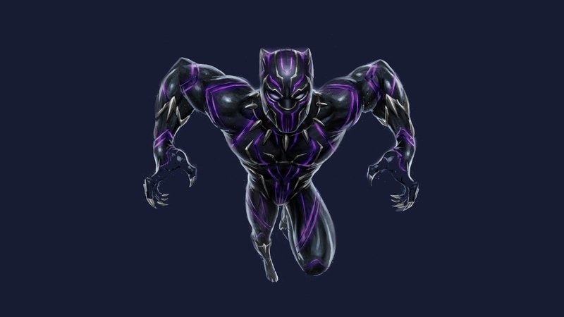 Artwork, Black Panther, 4K, 4K