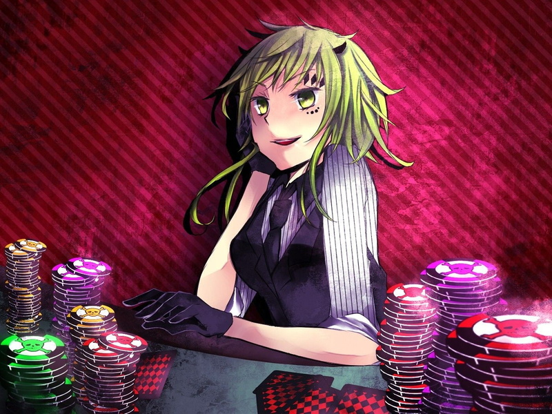 young adult, poker, human body part, event, table, lifestyles, lighting equipment, fashion, Megpoid Gumi, human representation, red, witch, Vocaloid, purple