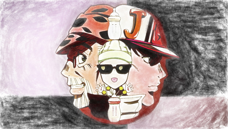 Anime, 1080P, Joseph Joestar, Jojos Bizarre Adventure, Jotaro Kujo