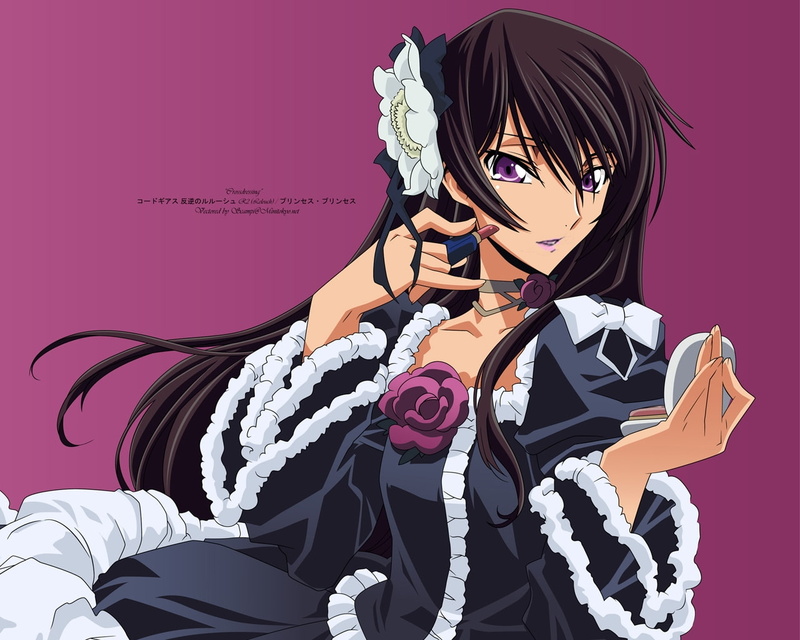 lamperouge, girls, Lamperouge Lelouch, code, lelouch, x, geass, crossdressing, anime, 720P, hd, Code Geass, art