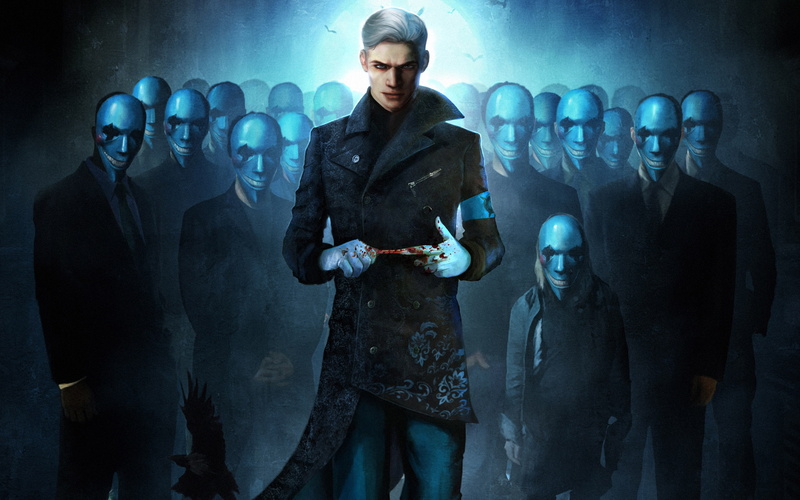 mask, blood, 2K, Virgil, Raven, gloves, DmC, Devil May Cry 5
