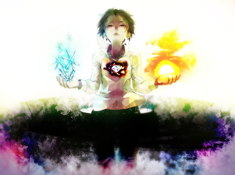 bicolored, eyes, 720P, original, akiakane