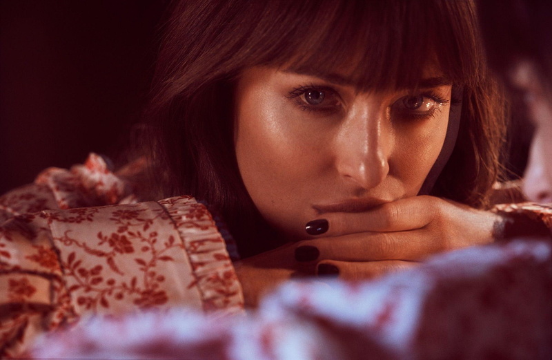 Blue Eyes, American, Face, Actress, Dakota Johnson, Brunette, 1080P, Actresses