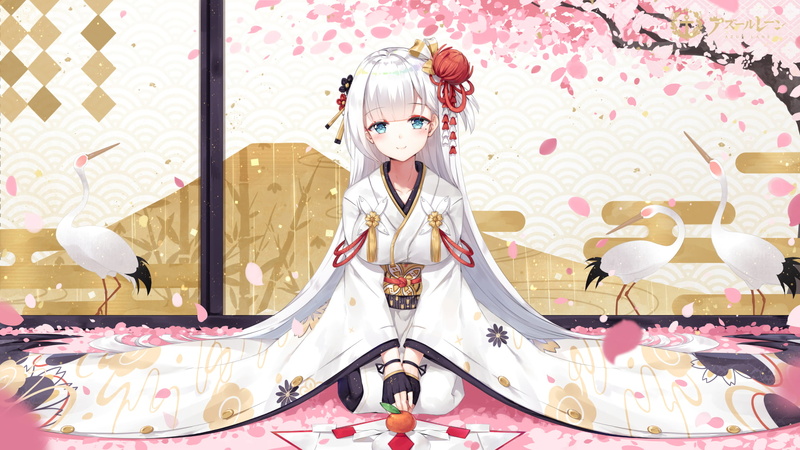 kimono, gloves, long hair, 1080P, Azur_Lane, Japanese women