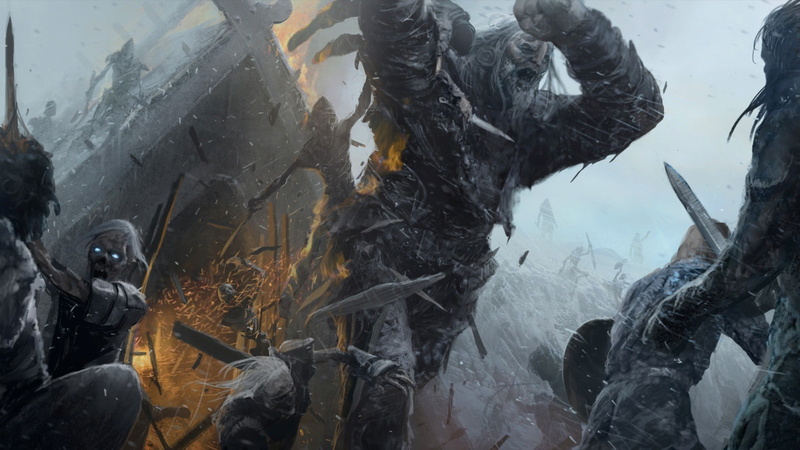 white, art, white walkers, game of thrones, thrones, game, fantasy, 1080P, giant, walkers, fantasy art