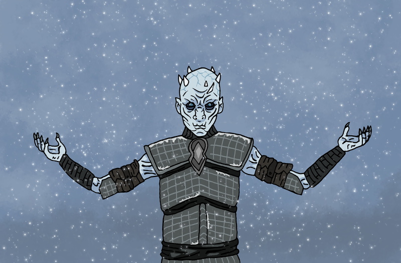 deviantart, tv shows, game of thrones, sky, human arm, 4k, white walkers, emotion, hd, artwork, cloud - sky, nature, architecture, young men, one person