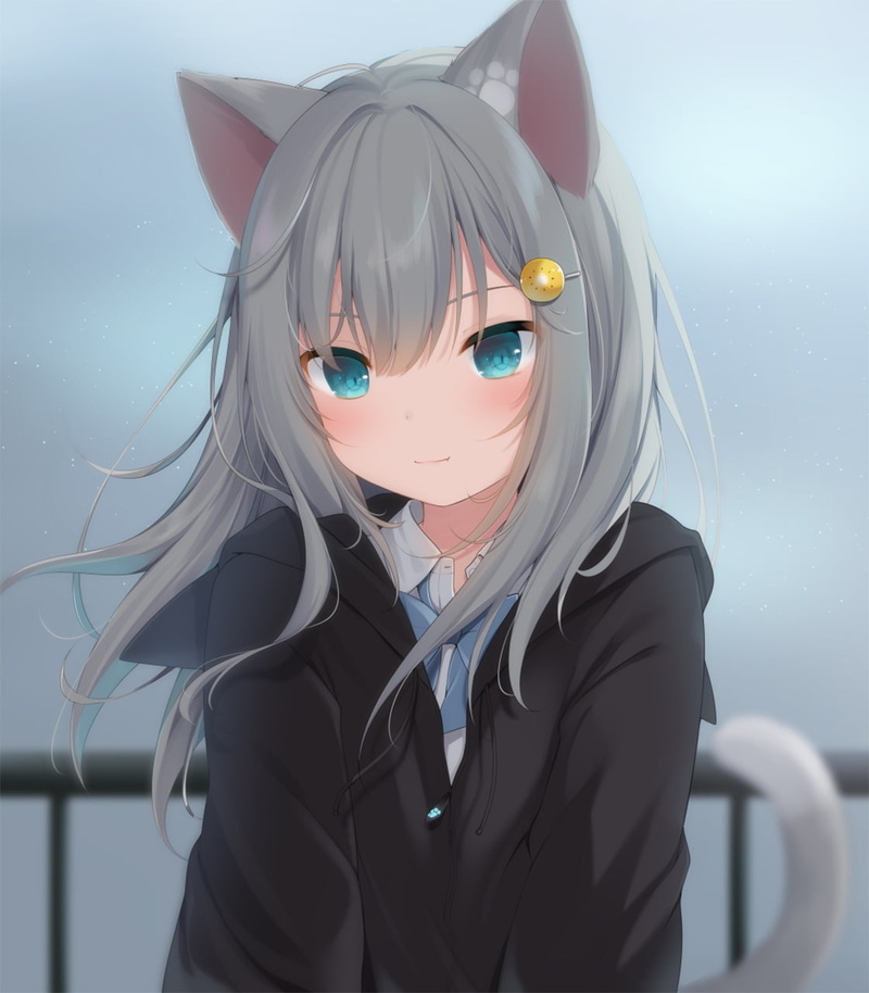 cat ears, cat girl, Amashiro Natsuki, 720P, anime girls, anime