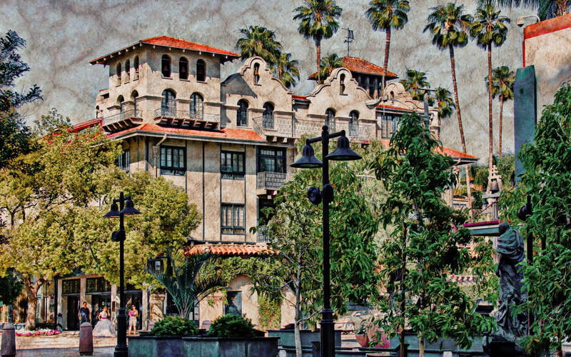 city, riverside, 1080P, California, building