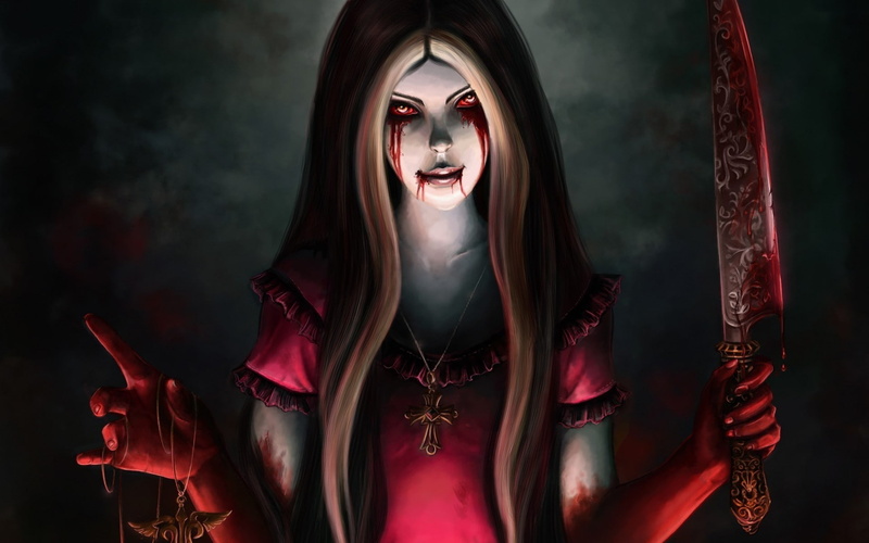 1080P, returns, alice, madness, blood, knife
