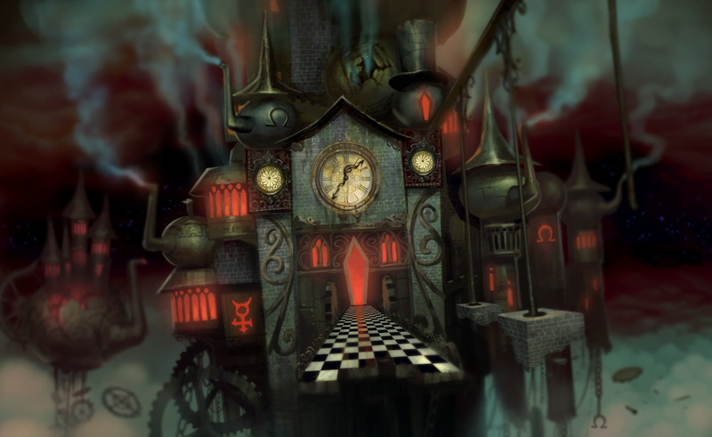 for sale, toy, retro Styled, illustration, Alice Madness Returns, time, Mad hatter, old-fashioned, American McGees Alice, hanging, retail display, architecture