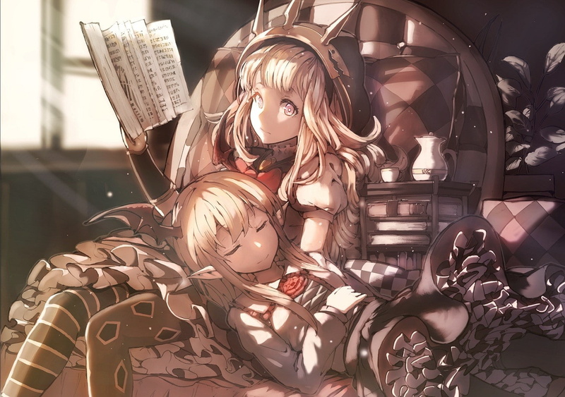 720P, Cagliostro (Granblue Fantasy), creativity, activity, art and craft, indoors, paper, focus on foreground, male likeness, sleepy, close-up, no people