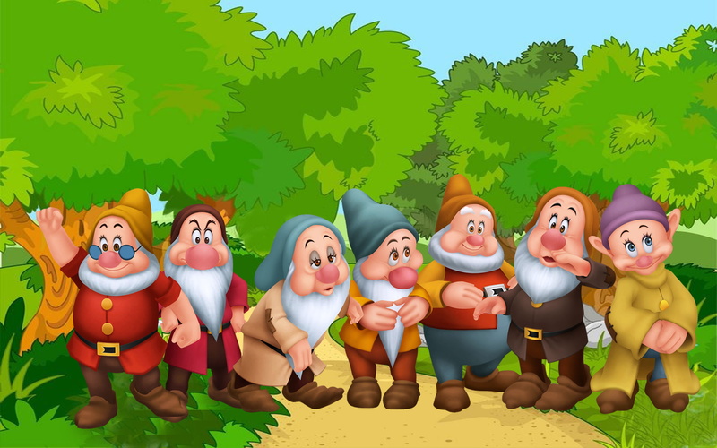 grumpy, doc, caracters, seven, happy, hd, 1080P, bashful, dopey, desktopx, sneezy, dwarfs, sleepy