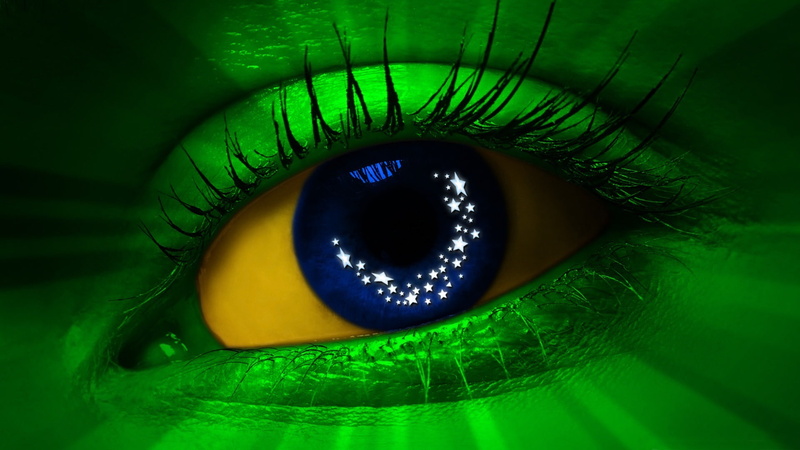 beauty, 1080P, turquoise colored, olympic, extreme close-up, one person, brazil, wal, games, eyesight, blue eyes, macro, high, make-up, eyes, close-up