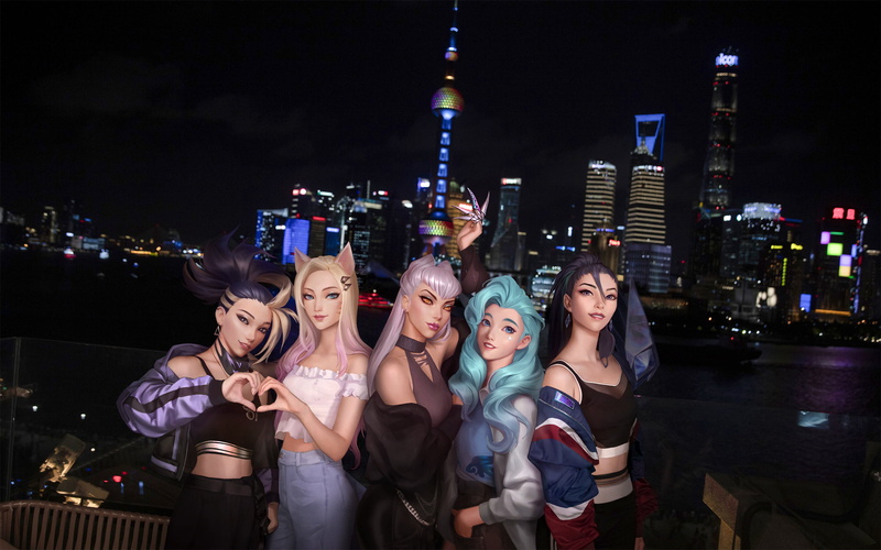 legend, Ekko (Leauge of Legends), KDA Ahri, 1080P