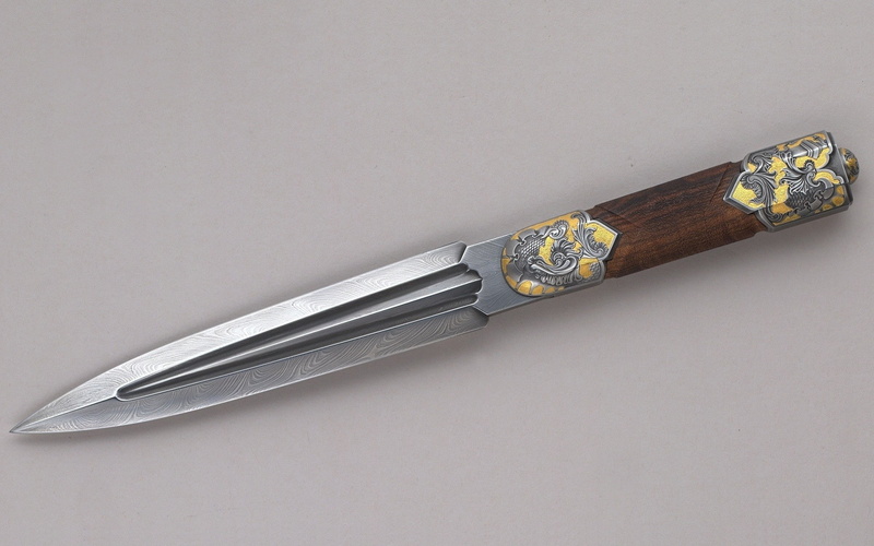 steel, cut out, art and craft, high angle view, table, equipment, knife - weapon, alloy, weapon, dagger, silver colored, household equipment, still life