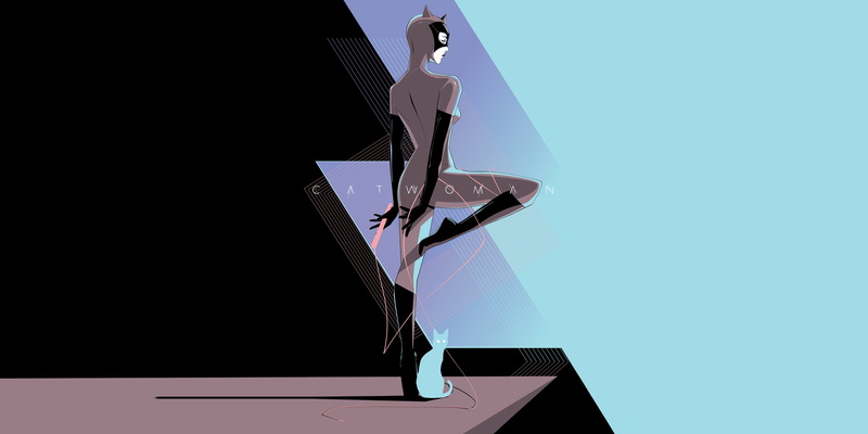 Catwoman, Background, DC Art, Art, DC Comics, Comics, 2K, by Craig Drake, Cat woman, Craig Drake, Minimalism, Selina Kyle