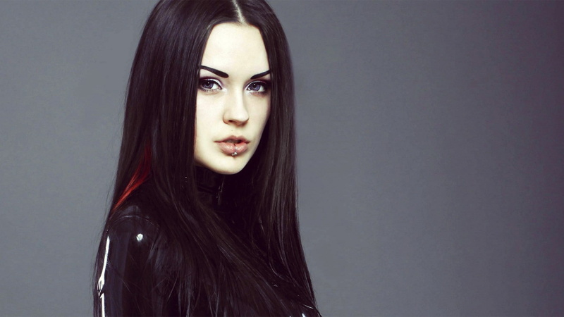 BloodViktoria, 1080P, women, catsuit, dark hair, latex