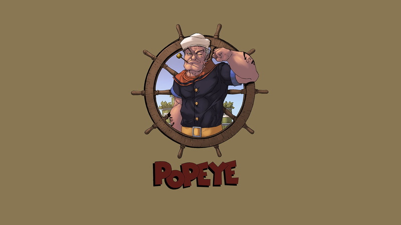 1080P, logicfun color, Seaman, Old, Art, Character, Popeye, Popeye the Sailor