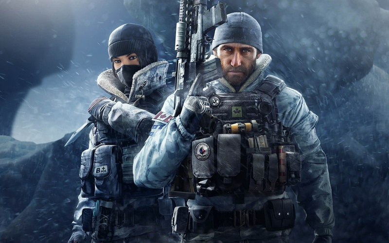 Rainbow Six, Tom Clancys, battlefield, blizzard, Operatin Black Ice, bulletproof vest, Canadian, weapon, woman, combat, rifle, assault rifle, mask, soldier