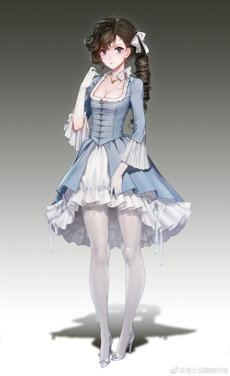 2K, banner of the maid, simple background, military, uniform