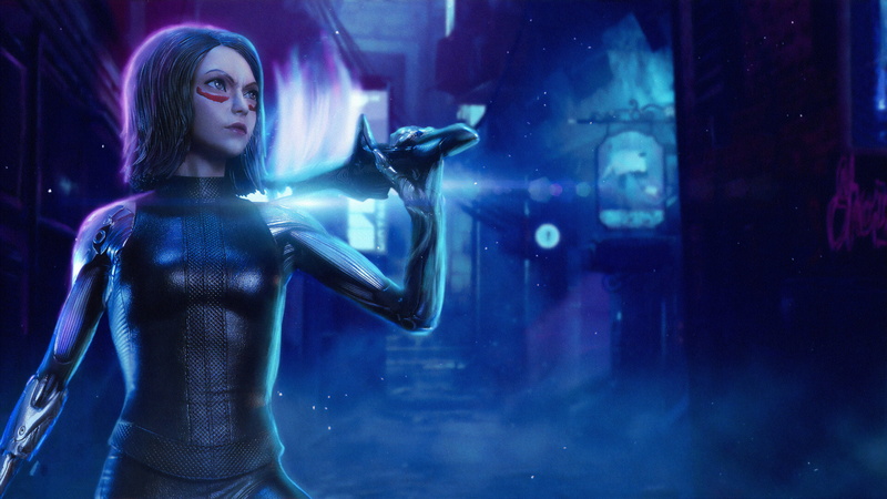 4K, Cyborg, Movie, Alita: Battle Angel, Alita (Alita: Battle Angel)