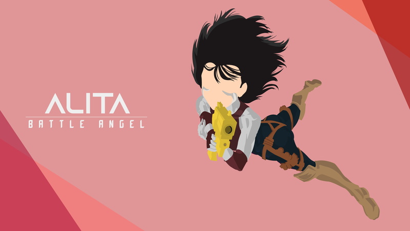 Alita (Alita: Battle Angel), Alita: Battle Angel, 4K, Minimalist, Movie