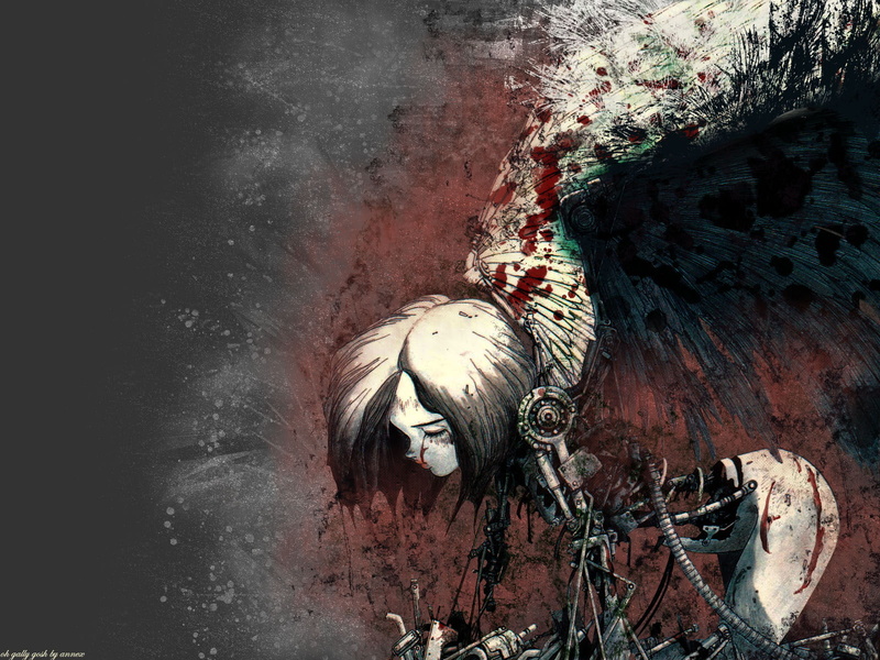 Battle Angel Alita, Robot, Anime, Angel, 720P, Woman
