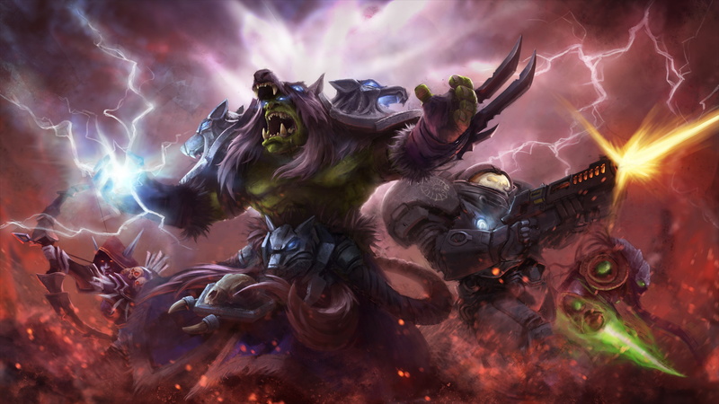 no people, warcraft, close-up, outdoors, Heroes of the Storm, art and craft, 2K, purple, lightning, night, emotion, digital composite, black color, exploding