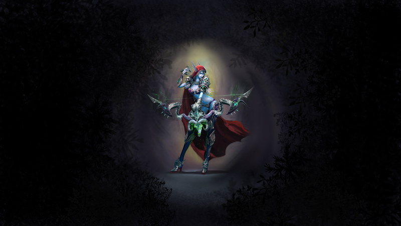 hd, x, ELF, art, warcraft, sylvanas, video, world, windrunner, games, forsaken, world of warcraft, 2K