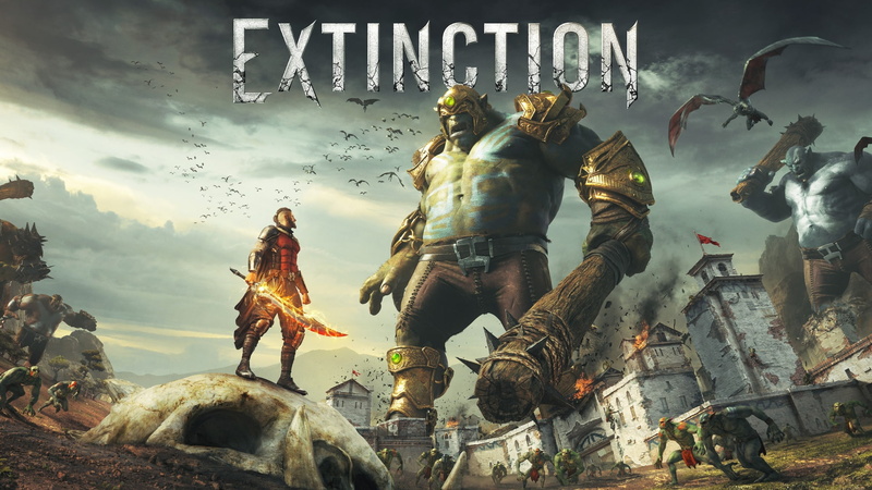 video games, sword, Orc, 1080P, Extinction, giant
