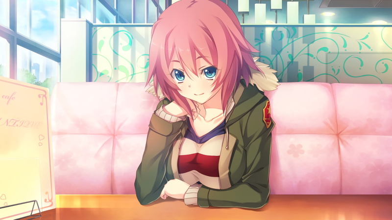 redhead, blue eyes, 2K, short hair, Innocent Bullet, anime girls, Game CG, anime, Kanzaki Sayaka