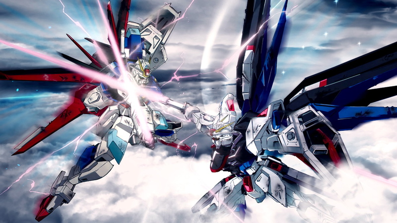 art, hd, x, anime, mecha, fight, Robots, 1080P, gundam, seed