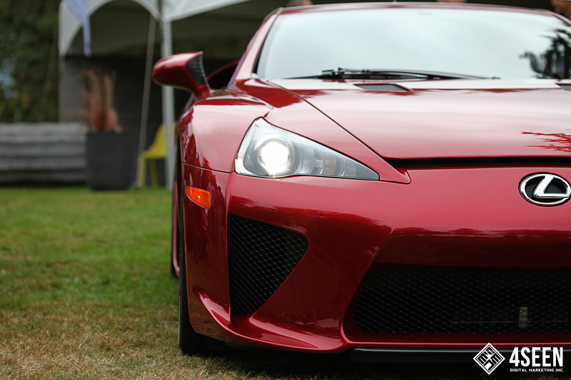 nature, no people, mode of transportation, car, 5K, red, photography, vintage car, retro styled, Lexus LFA, vehicle, grass, focus on foreground, lexus
