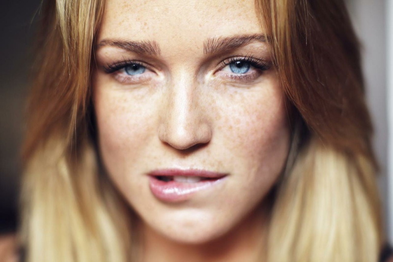 eye, looking at camera, blue eyes, blond hair, looking at viewer, teardrop, beauty, hair, young adult, beautiful woman, one person, depression - sadness