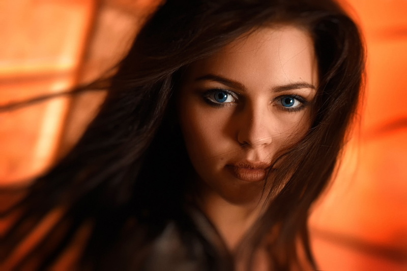 depression - sadness, brunette, beauty, human hair, close-up, emotion, beautiful people, adult, mouth, one person, sadness, hopelessness, blue eyes, looking at camera