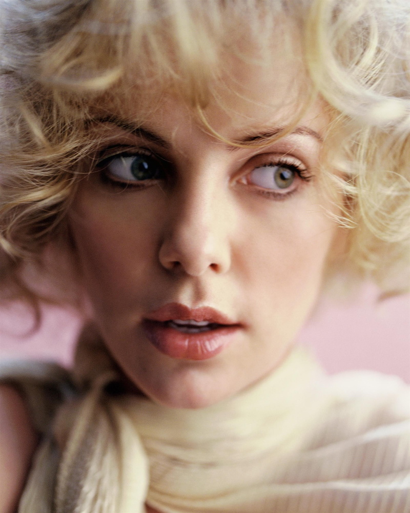 closeup, headshot, Charlize Theron, childhood, emotion, hair, beautiful woman, serious, teenager, human face, blonde, hairstyle, teardrop, contemplation